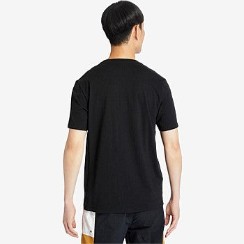 TIMBERLAND-REGULAR FIT-STACK LOGO TEE SHIRT | BLACK