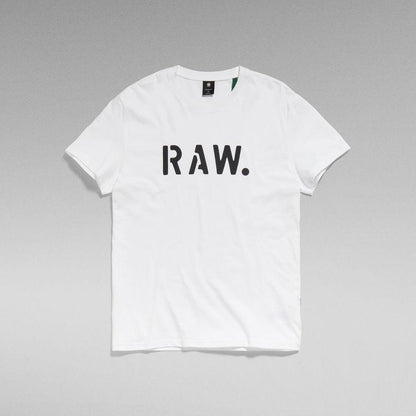 G-STAR RAW STENCIL T-SHIRT | WIHTE