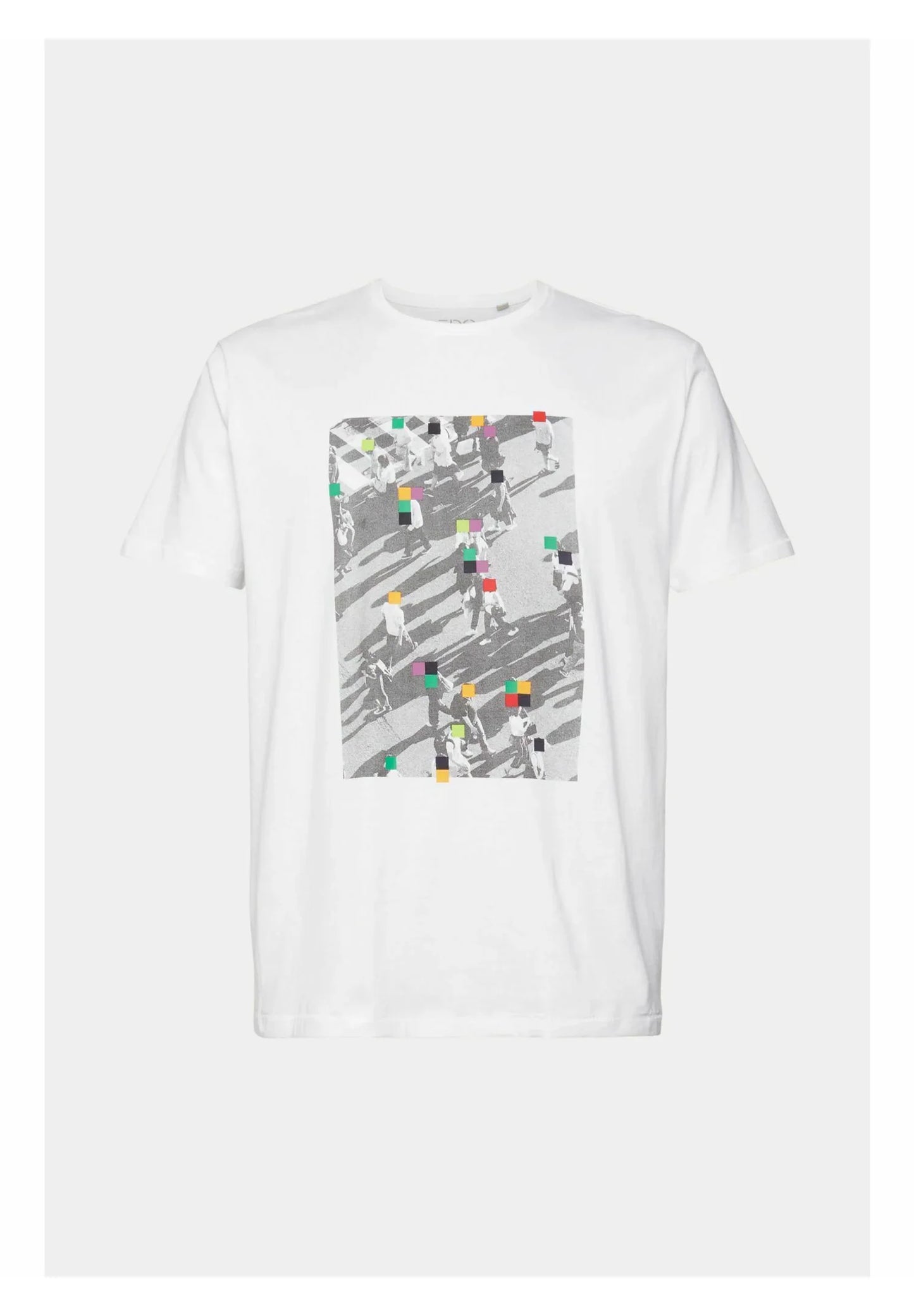 ESPRIT MEN JERSEY T-SHIRT WITH FRONT PRINT | WHITE