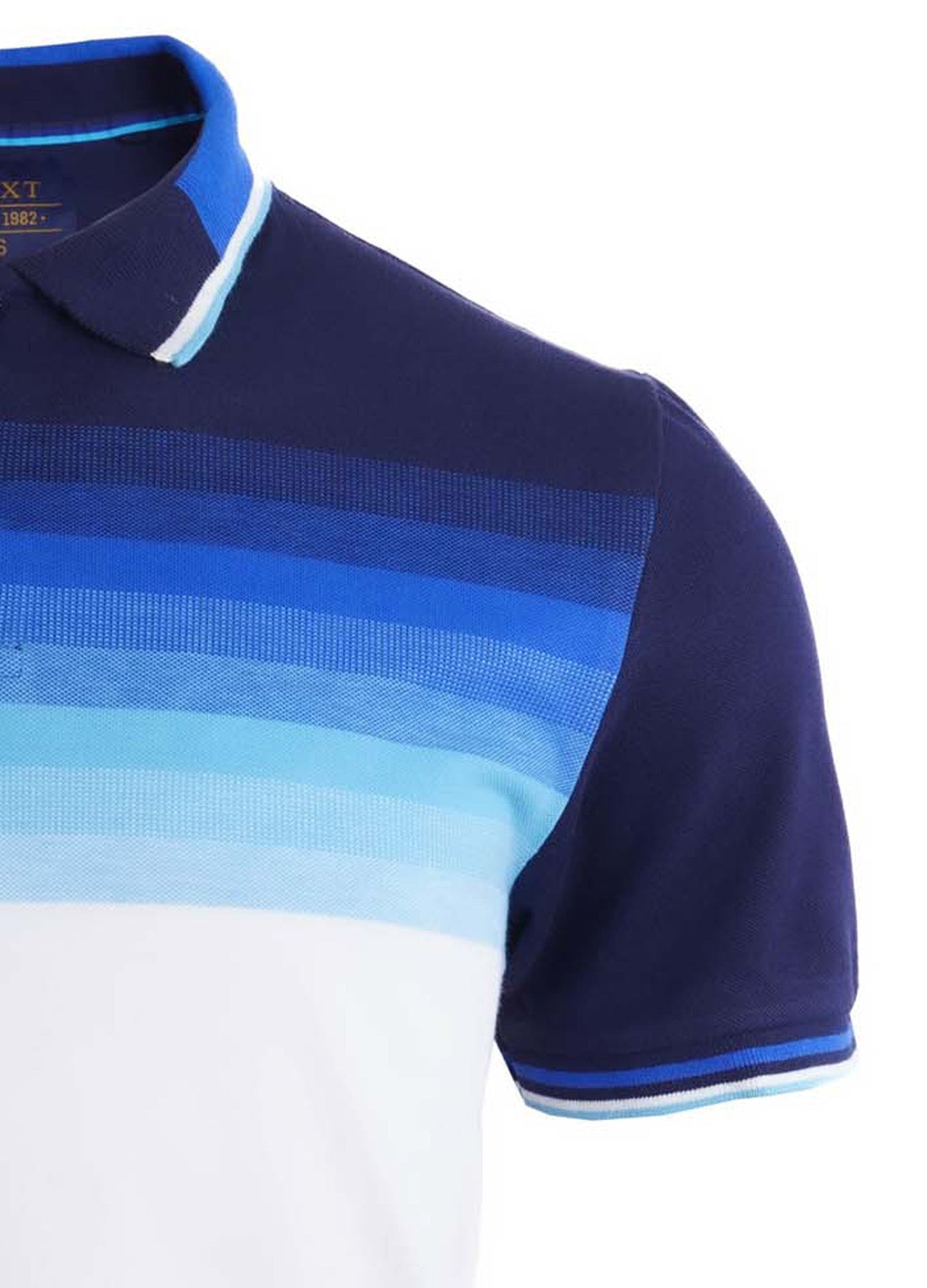 NEXT. Soft Touch Polo Shirt | BLUE CHEST STRIPS