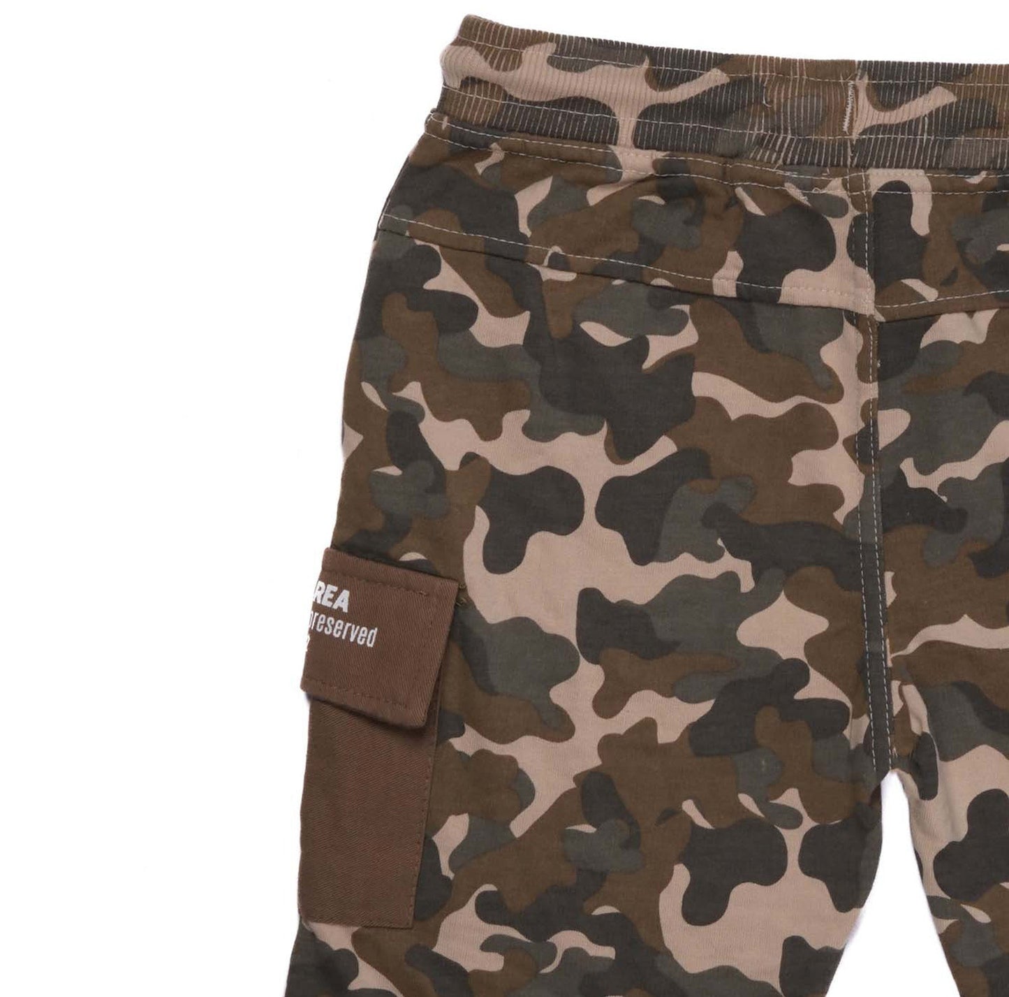 P.A.L.O.M.I.N.O SOFT COTTON FLAP POCKET CAMO SHORT FOR BOYS