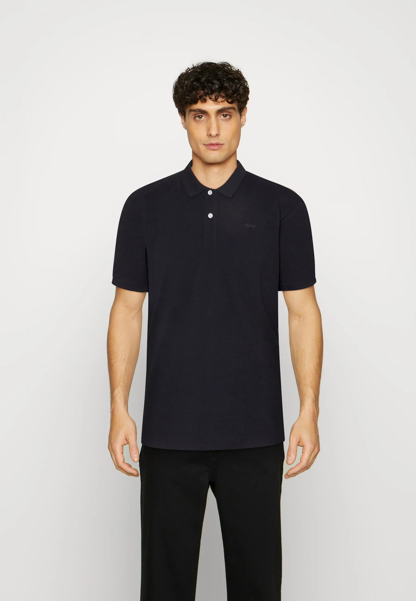 ESPRIT SLIM FIT MENS POLO SHIRT | BLACK