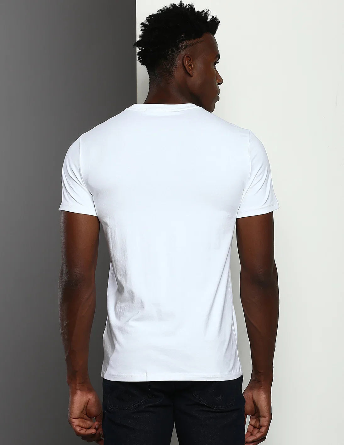 CALVIN KLEIN JEANS SLIM FIT MONO LOGO TEE SHIRT | WHITE