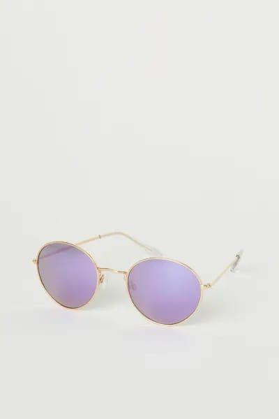 H&M SUNGLASSES PURPEL/GOLD