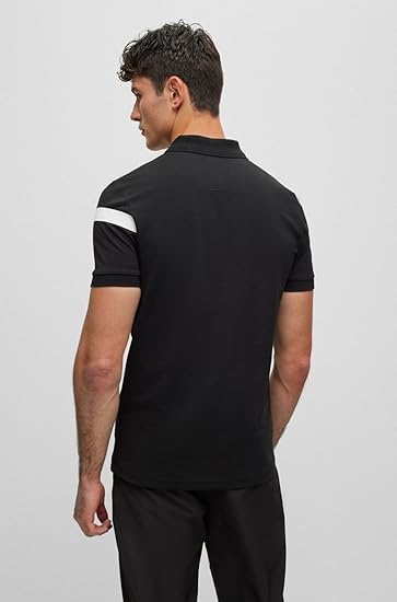 HUGO BOSS PAULE SLIM FIT POLO | BLACK