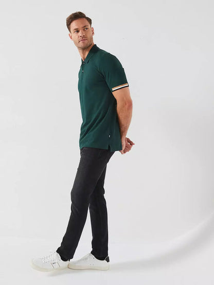 HUGO BOSS POLO SHIRT 'PALLAS' IN EMERALD | DARK GREEN