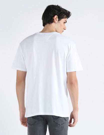 TOMMY JEANS ENTRY GRAPHIC TEE SHIRT | WHITE