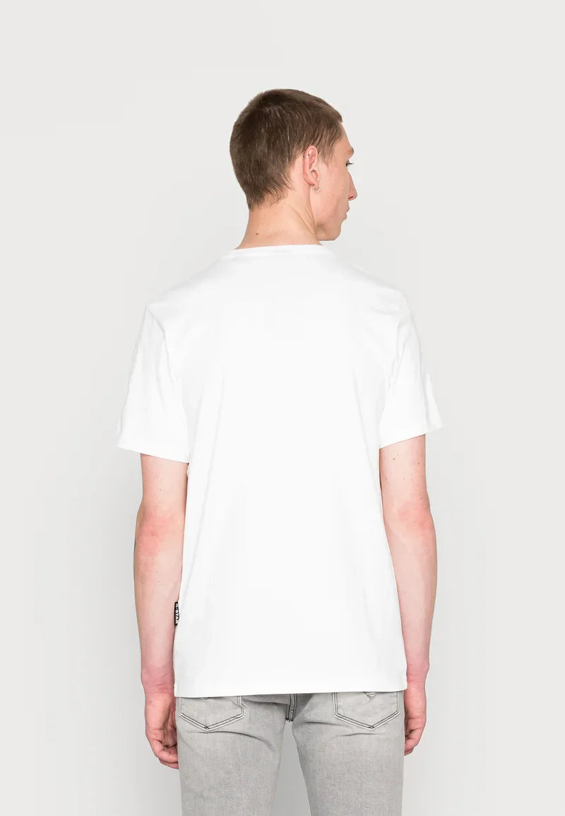 G-STAR RAW T-SHIRT SLIM FIT CREW NECK-WHITE