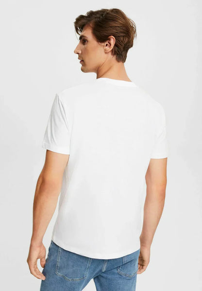 ESPRIT MEN T-SHIRT PRINT REGULER | WHITE