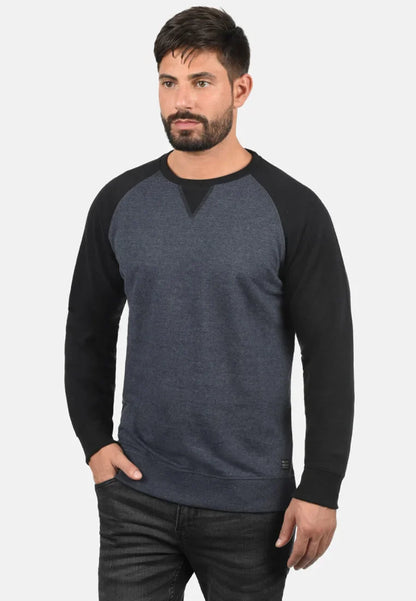 BLEND-MENS-ROUND NECK-SWEATSHIRT | GREY