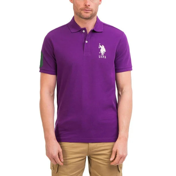 U.S POLO ASSN. PIQUE PRINTED GRAPHIC POLO-MENS | ROYAL BLUE