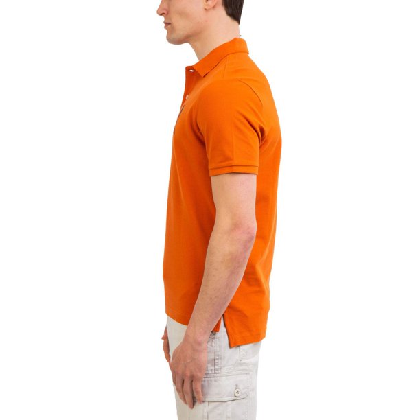 U.S POLO ASSN. PIQUE PRINTED GRAPHIC POLO-MENS | ORANGE