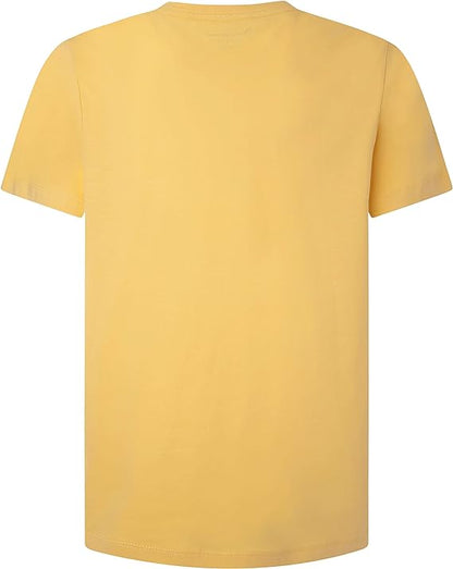 PEPE JEANS LONDON-PREMIUM T-SHIRT REGULAR FIT  | YELLOW