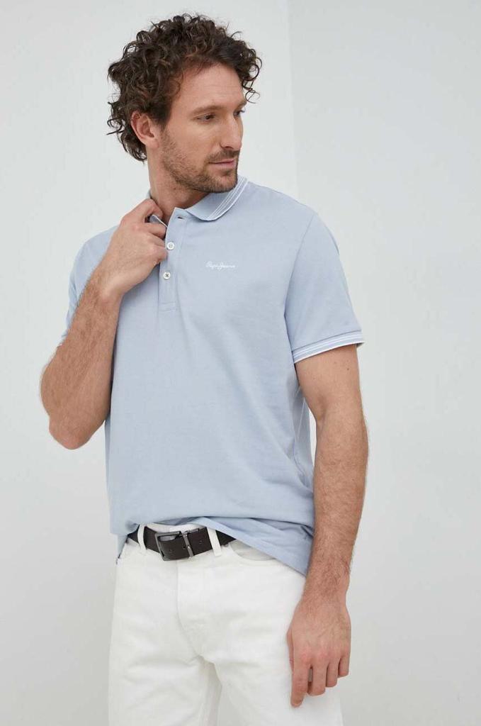 PEPE JEANS JET COTTON POLO | SKY BLUE