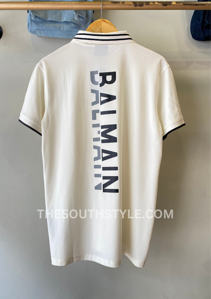 BALMAIN PREMIUM MEN'S POLO | WHITE