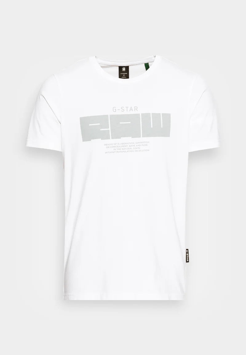 G-STAR RAW T-SHIRT SLIM FIT CREW NECK-WHITE