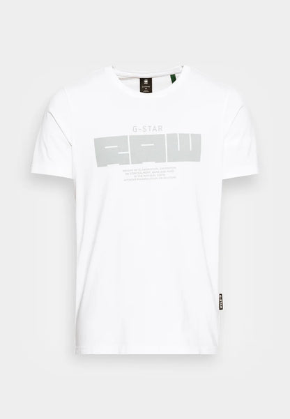 G-STAR RAW T-SHIRT SLIM FIT CREW NECK-WHITE