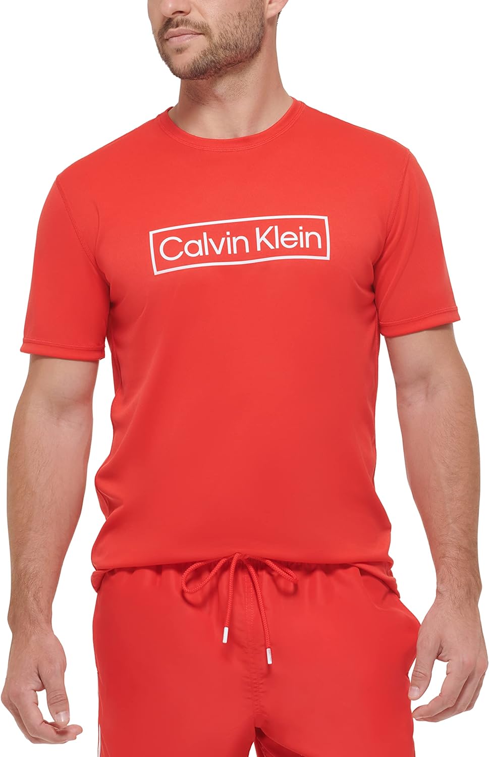 CALVIN KLEIN JEANS VARSITY LOGO T-SHIRT | RED