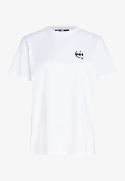 KARL LAGERFELD IKON OVERSIZED T-SHIRT | WHITE