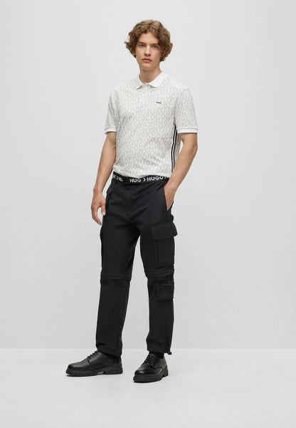 HUGO BOSS DONLAN COTTON PIQUE POLO | WHITE