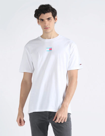 TOMMY JEANS ENTRY GRAPHIC TEE SHIRT | WHITE