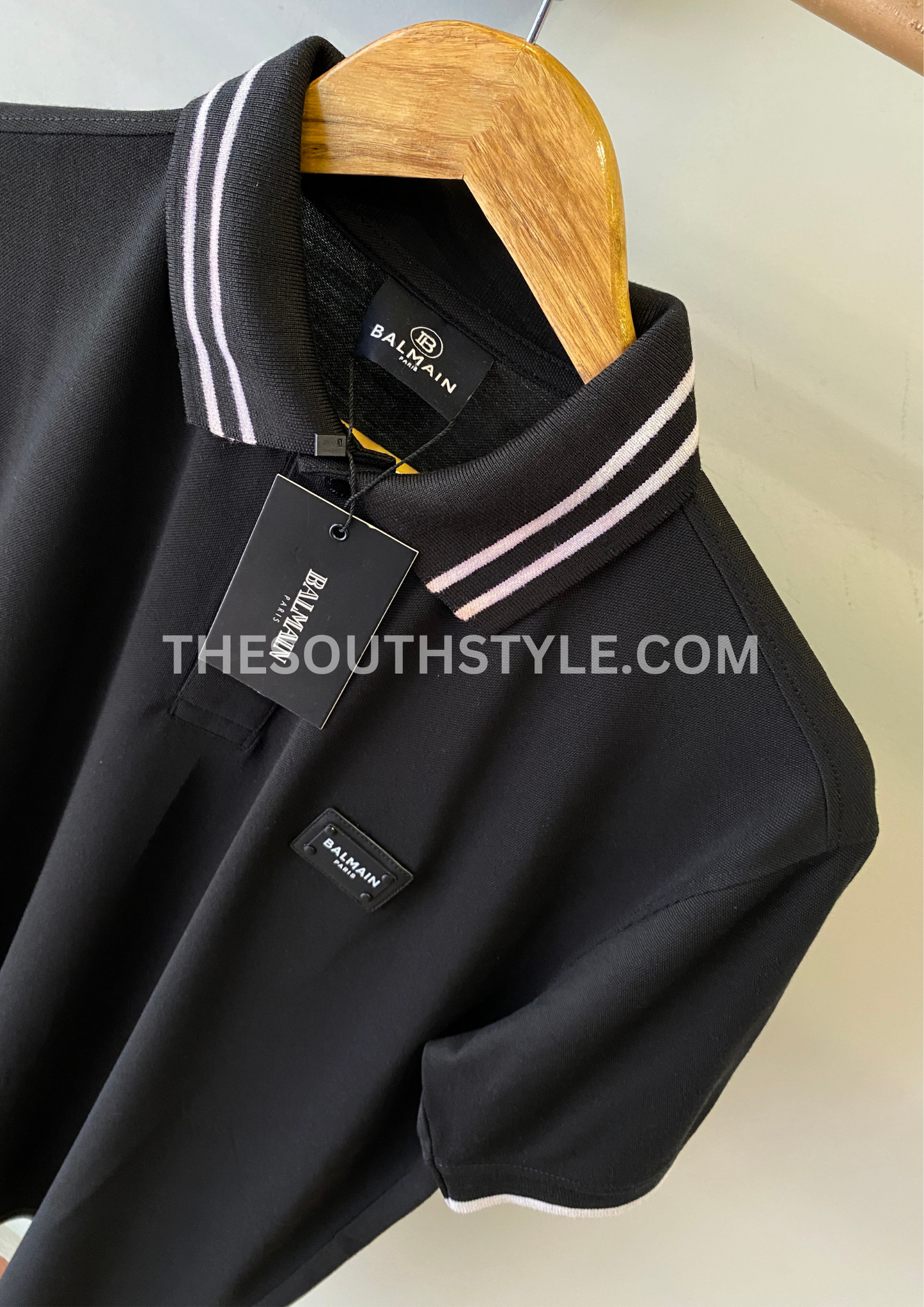 BALMAIN PREMIUM MEN'S POLO | BLACK