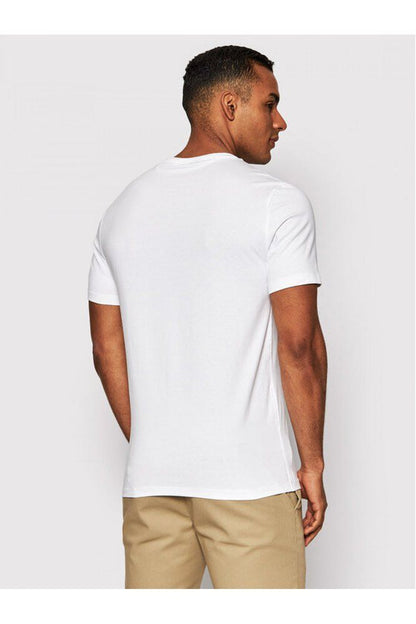 GUESS POINT CREW NECK SHORT SLEEVE TEE | WHITE