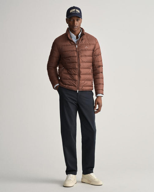 GANT MEN'S LIGHTWEIGHT DOWN JACKET | BROWN