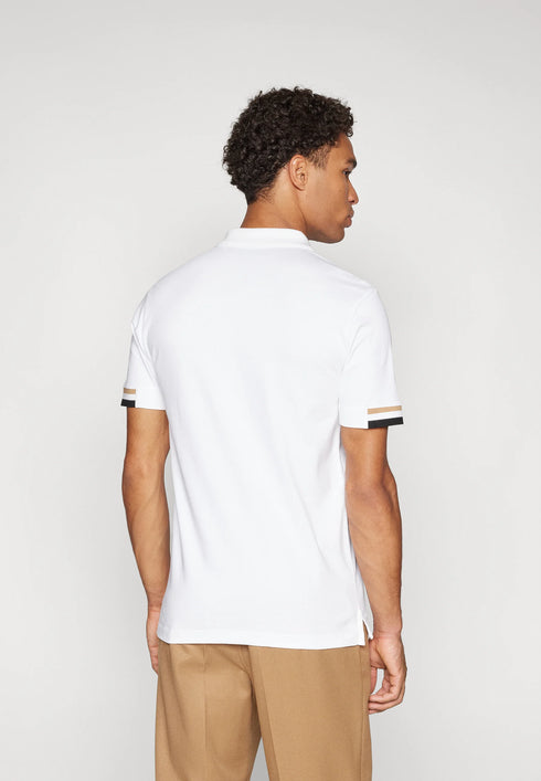 HUGO BOSS PADDY OPEN POLO SHIRT | WHITE