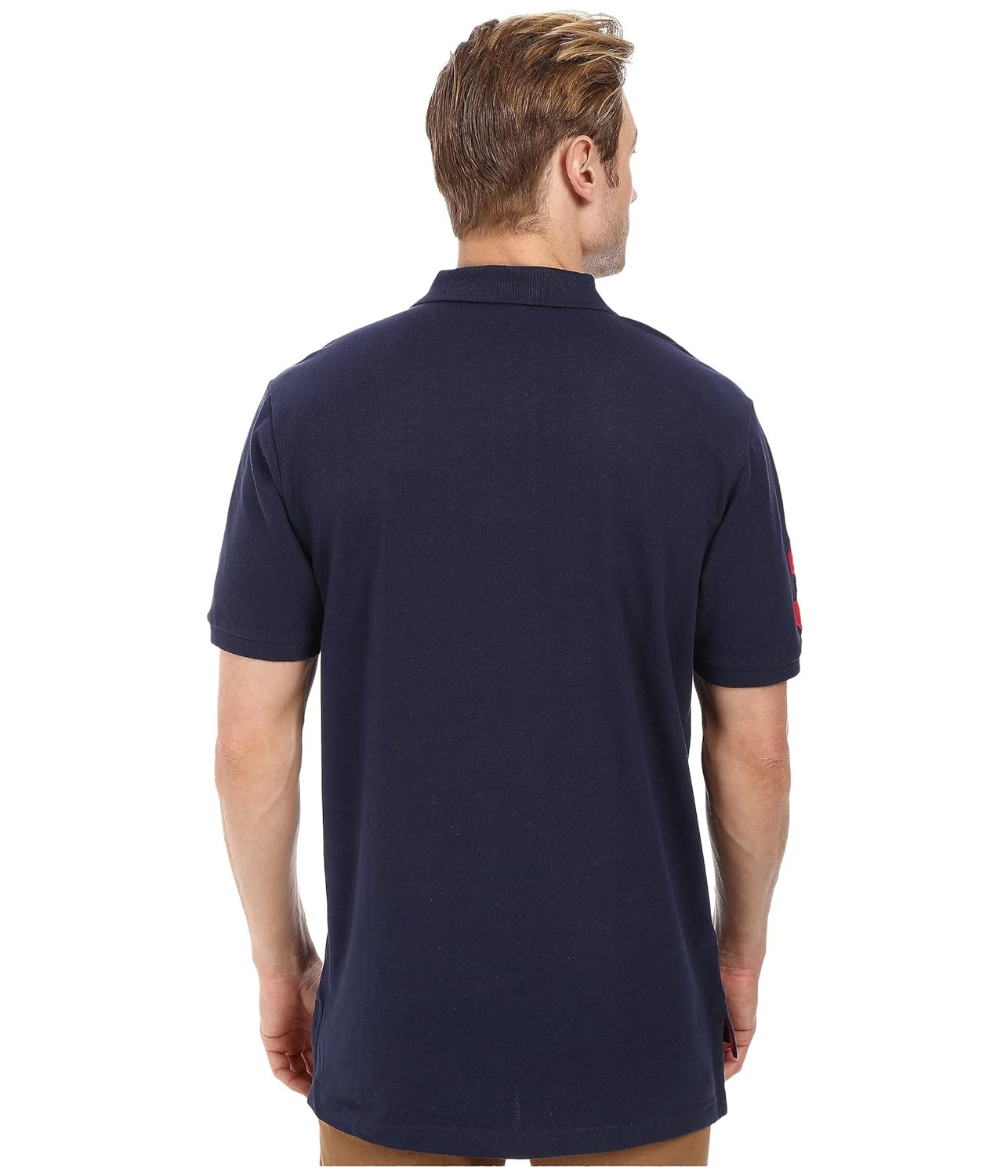 U.S POLO ASSN. PIQUE PRINTED GRAPHIC POLO-MENS | NAVY BLUE