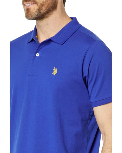 US POLO ASSN. GOLF PRO FIT SHORT SLEEVE POLO SHIRT | BLUE