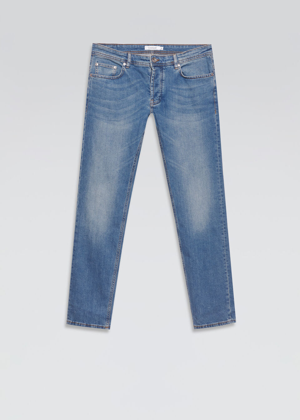 CONBIPEL MENS STRAIGHT FIT JEANS | DENIM L BLUE