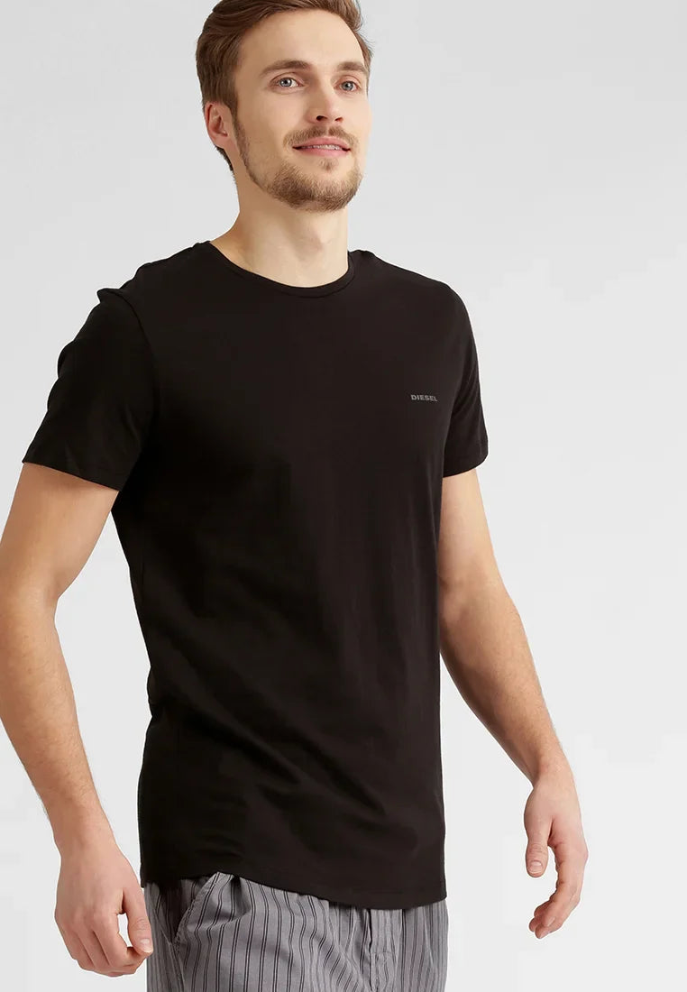 DIESEL. CREW NECK FLEXIBLE T-SHIRT | BLACK