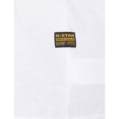 G-STAR RAW T-SHIRT SLIM FIT ROUND NECK-WHITE