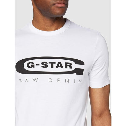 G-STAR RAW T-SHIRT SLIM FIT ROUND NECK-WHITE