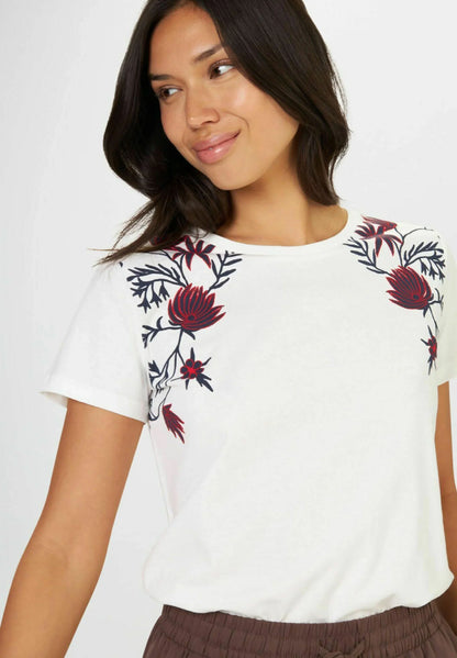 CONBIPEL-WOMEN PRINT T-SHIRT | WHITE