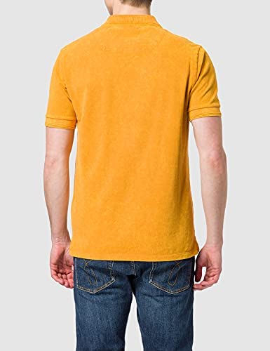 REPLAY.- DYED C0TT0N PIQUET SHORT SLEEVE POLO | ORANGE