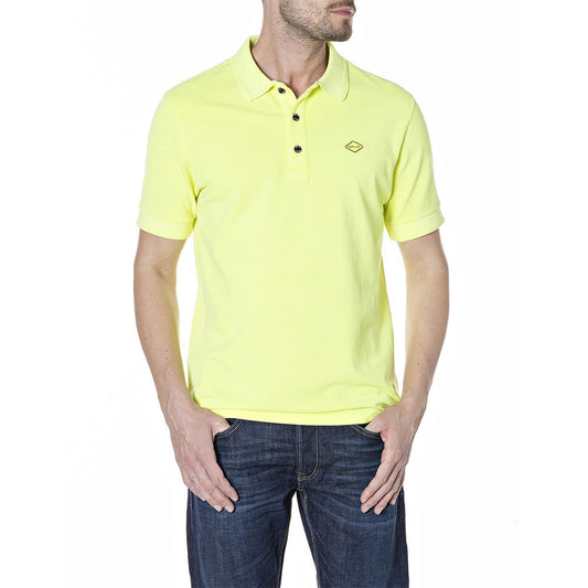 REPLAY.- DYED C0TT0N PIQUET SHORT SLEEVE POLO | LIME