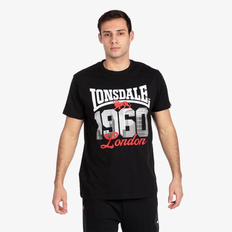 LONSDALE SHORT SLEEVE T SHIRT | BLACK