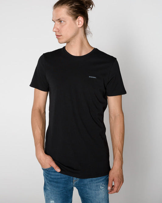 DIESEL. CREW NECK FLEXIBLE T-SHIRT | BLACK