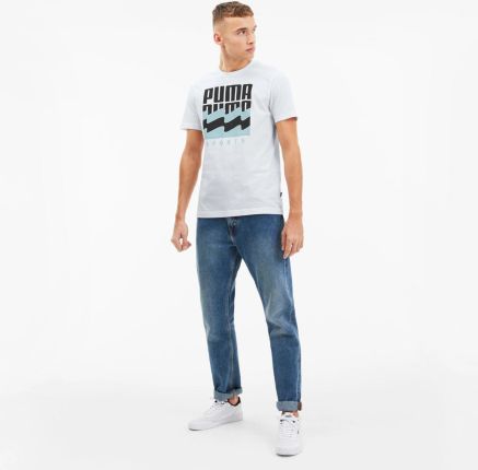 PUMA LOGO MEN REGULAR FIT T-SHIRT | WHITE