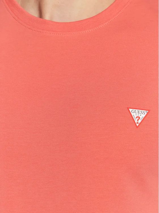 GUESS ORGANIC COTTON SUPER SLIM FIT T-SHIRT | RED