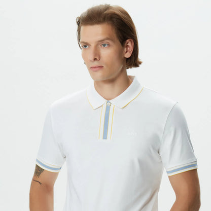 HUGO BOSS REGULAR FIT STRETCH POLO MEN'S | WHITE