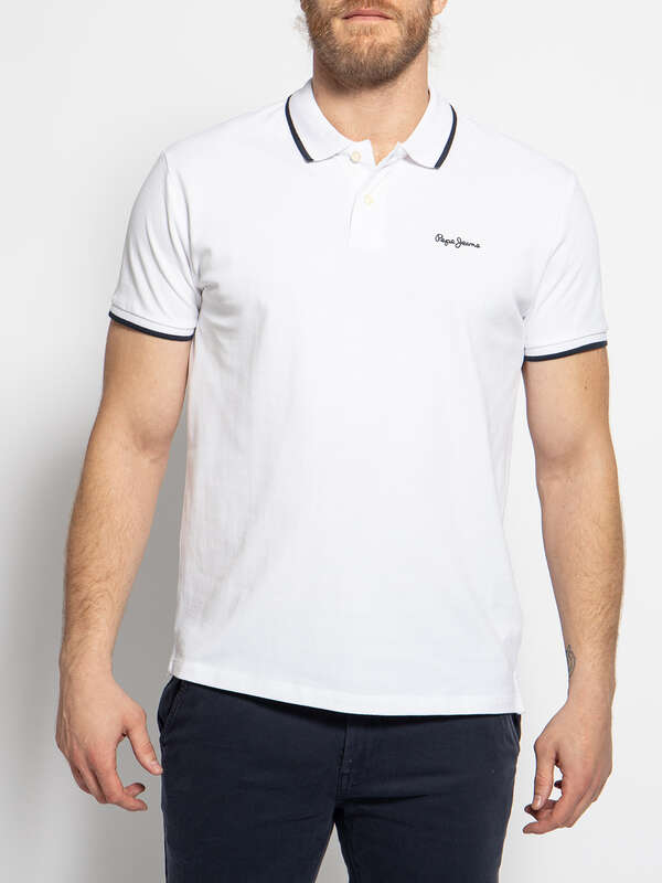 PEPE JEANS JET COTTON POLO SLIM FIT | WHITE