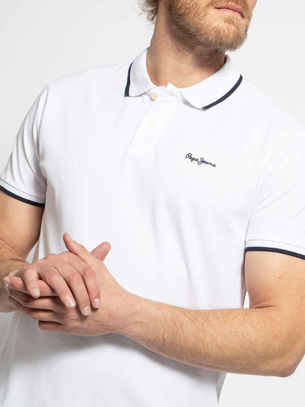 PEPE JEANS JET COTTON POLO SLIM FIT | WHITE