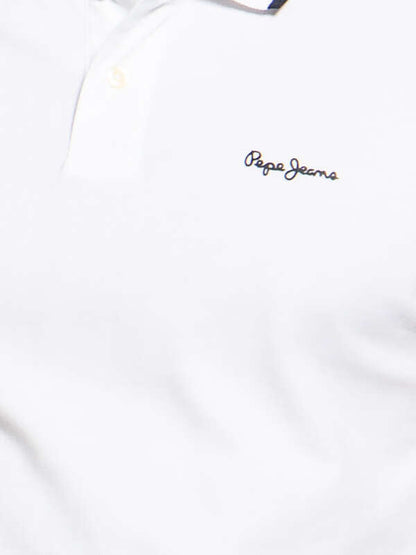 PEPE JEANS JET COTTON POLO SLIM FIT | WHITE