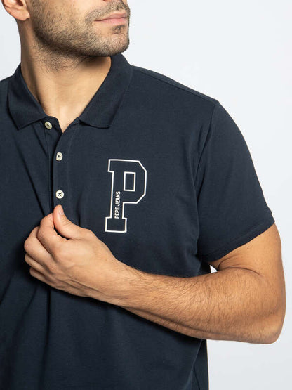 PEPE JEANS JET COTTON POLO SLIM FIT | NAVY BLUE