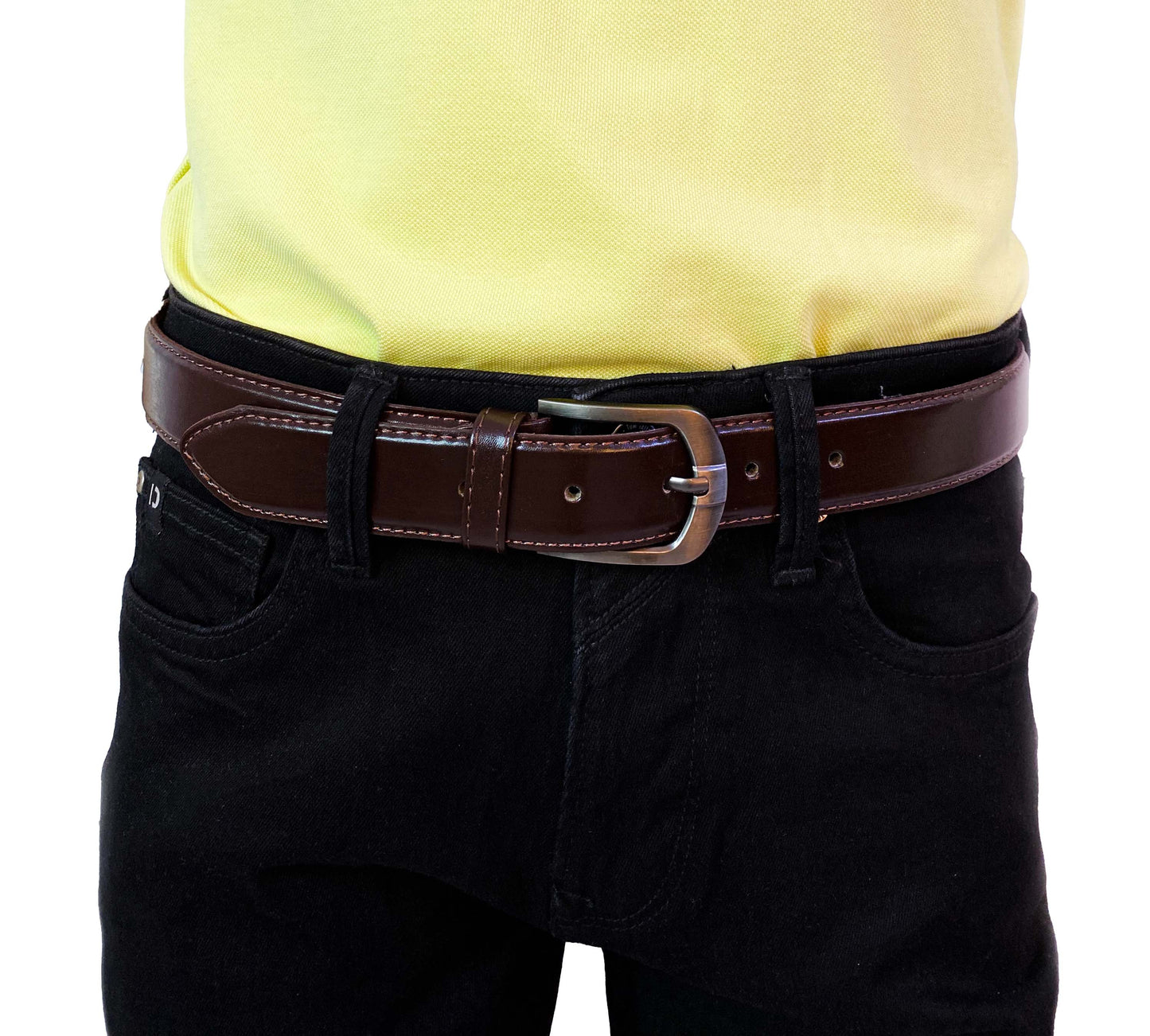 DENIMISH - LEATHER BELTS MEN | BROWN