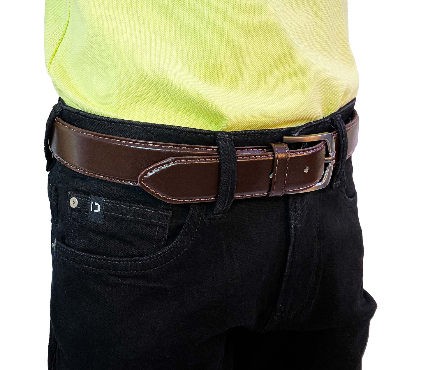 DENIMISH - LEATHER BELTS MEN | BROWN