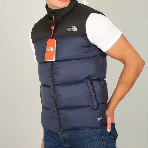 TNF-SLEEVELESS-NUPTSE PUFFER JACKET | BLACK / NAVY